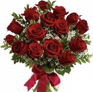 15 red roses with greenery | Flower Delivery Kursk